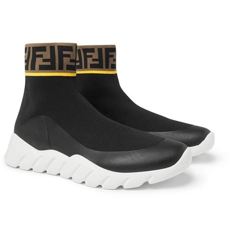 fake fendi roma sneakers|fendi knit high top sneakers.